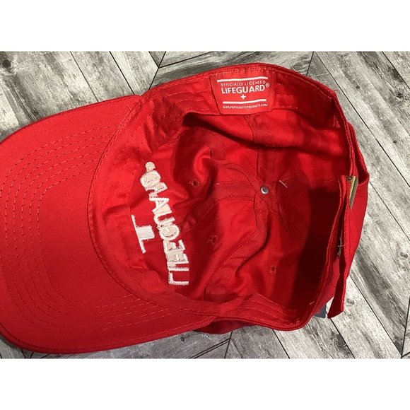 Lifegaurd Uniform Embroidered Baseball Cap Active Cap Red Adjustable Life Gaurd - Picture 7 of 8